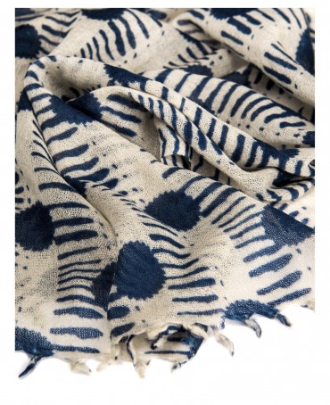 Палантин Женский W40-POINTS/BLEU